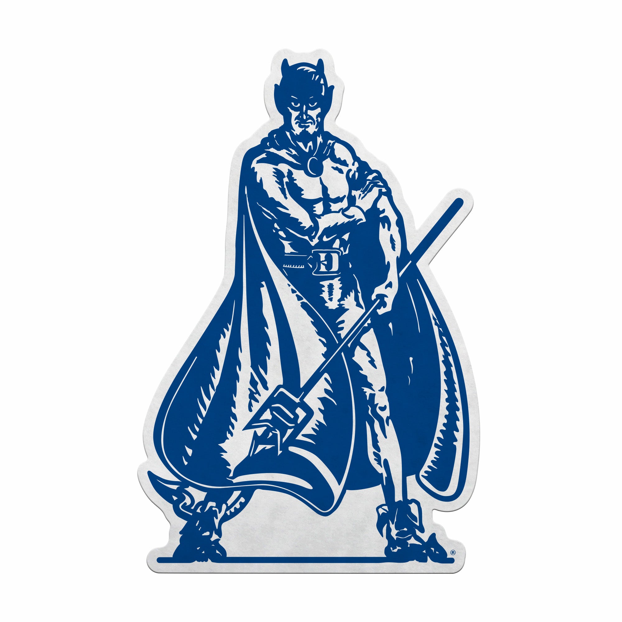 Duke Cut Duke Blue Devils Shape Cut Mascot Pennant With Header Card