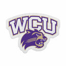 Western Carolina Shape Cut Primary Logo Pennant With Header Card