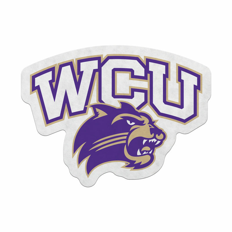 Western Carolina Shape Cut Primary Logo Pennant With Header Card