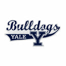 Yale Bulldogs Shape Cut Pennant - Distressed Design