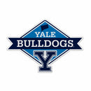 Yale Bulldogs Shape Cut Logo With Header Card - Diamond Design