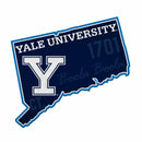 Yale Bulldogs 18" State Shape Pennant