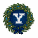 Yale Bulldogs Holiday Wreath Shape Cut Pennant
