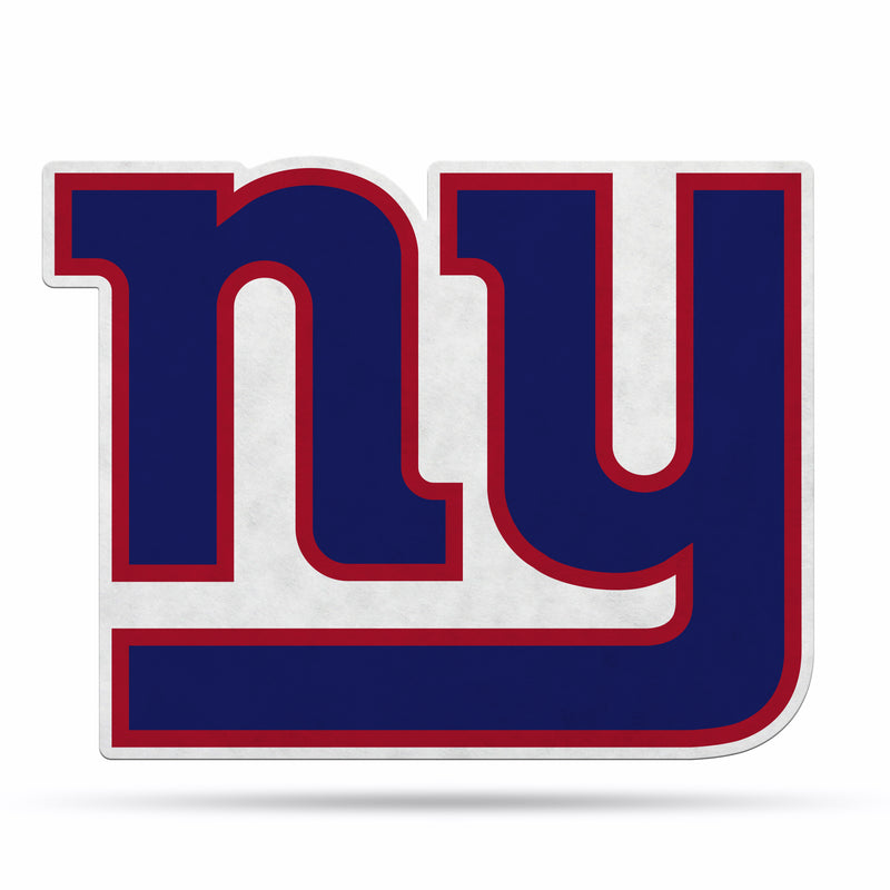 NFL New York Giants Classic Team Logo Shape Cut Pennant - Home and Living Room Décor - Soft Felt EZ to Hang By Rico Industries