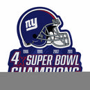 NFL New York Giants Multi Time Championship Shape Cut Pennant - Home and Living Room Décor - Soft Felt EZ to Hang By Rico Industries