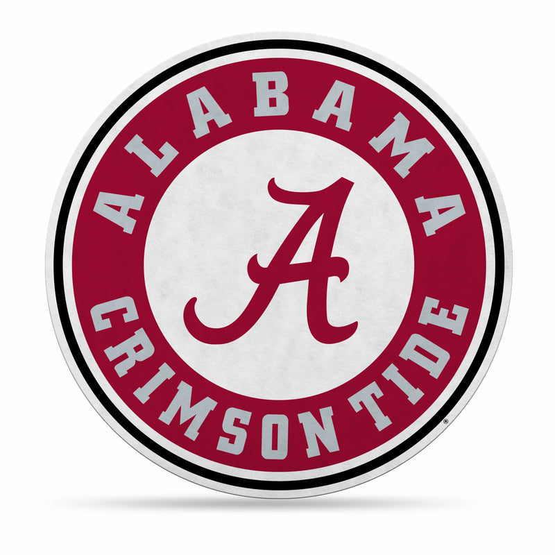 NCAA Alabama Crimson Tide Classic Team Logo Shape Cut Pennant - Home and Living Room Décor - Soft Felt EZ to Hang By Rico Industries