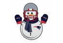 Patriots Snowman Shape Cut Pennant