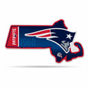 NFL New England Patriots Classic State Shape Cut Pennant - Home and Living Room Décor - Soft Felt EZ to Hang By Rico Industries
