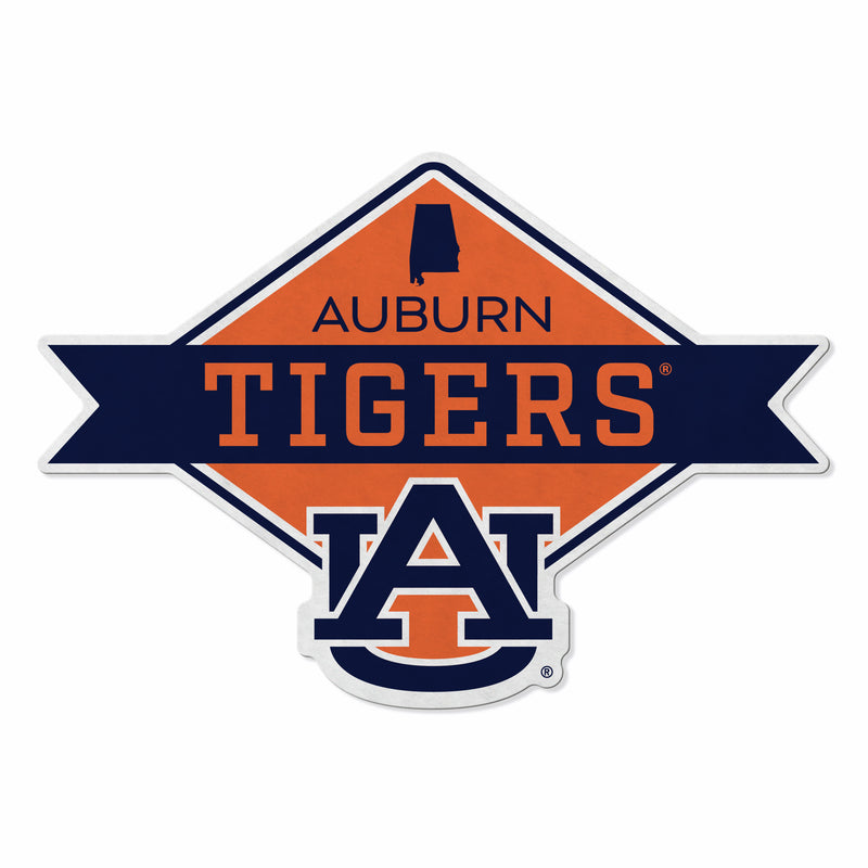 Auburn Shape Cut Logo With Header Card - Diamond Design