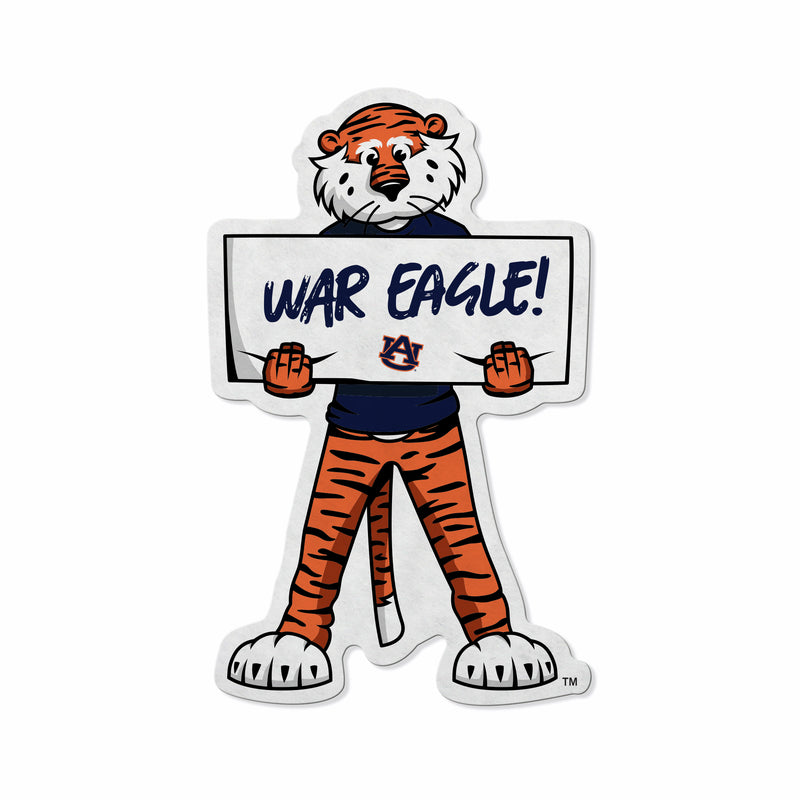 Auburn Mascot Logo Shape Cut Carded Pennant