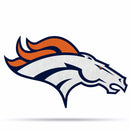 NFL Denver Broncos Classic Team Logo Shape Cut Pennant - Home and Living Room Décor - Soft Felt EZ to Hang By Rico Industries