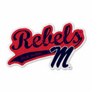Mississippi University Shape Cut Logo With Header Card - Distressed Design
