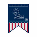 Mississippi Rebels America 250 Shape Cut Pennant
