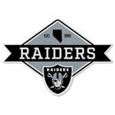 Raiders Shape Cut Logo With Header Card - Diamond Design