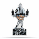 NFL Las Vegas Raiders Classic Mascot Shape Cut Pennant - Home and Living Room Décor - Soft Felt EZ to Hang By Rico Industries