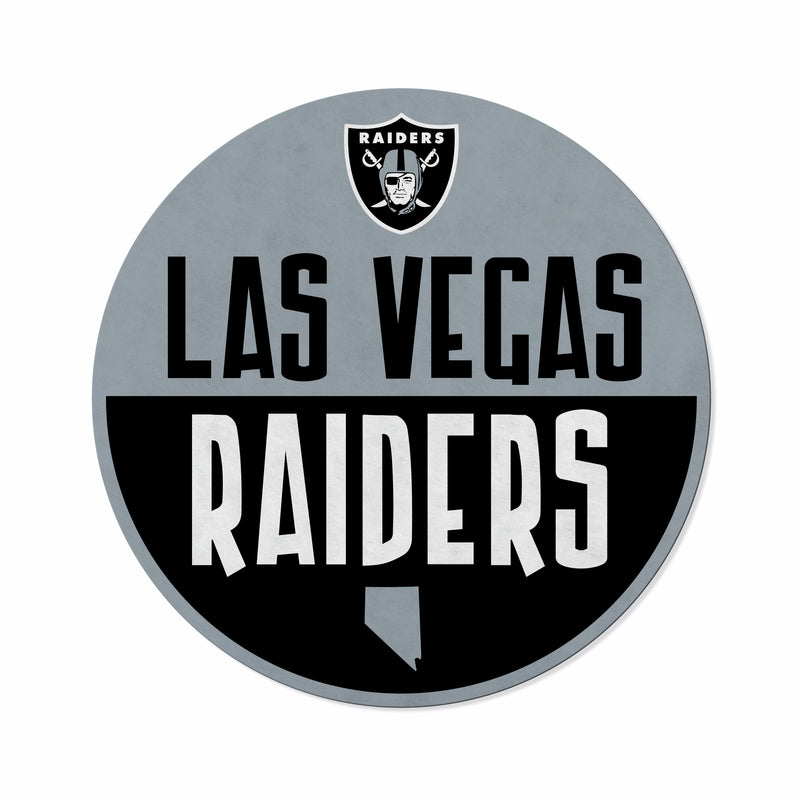 Raiders Shape Cut Logo With Header Card - Classic Design