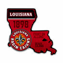 Louisiana Lafayette 18" State Shape Cut Pennant