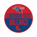 Louisiana Tech Shape Cut Logo With Header Card - Classic Design