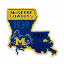 Mcneese State University 18" State Shape Cut Pennant