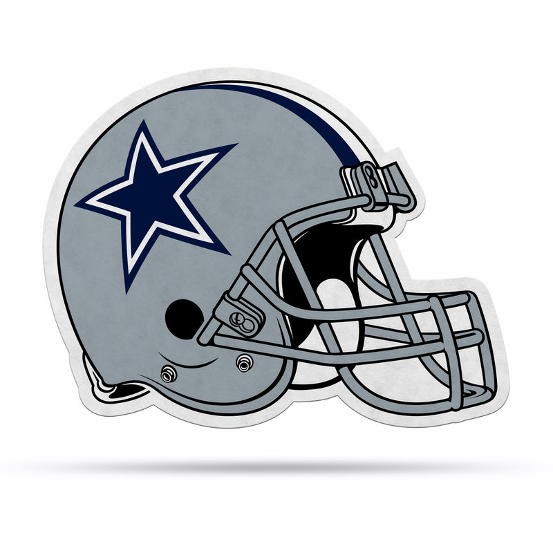 NFL Dallas Cowboys Classic Helmet Shape Cut Pennant - Home and Living Room Décor - Soft Felt EZ to Hang By Rico Industries