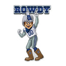 NFL Dallas Cowboys Classic Mascot Shape Cut Pennant - Home and Living Room Décor - Soft Felt EZ to Hang By Rico Industries