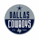 Cowboys Shape Cut Logo With Header Card - Classic Design