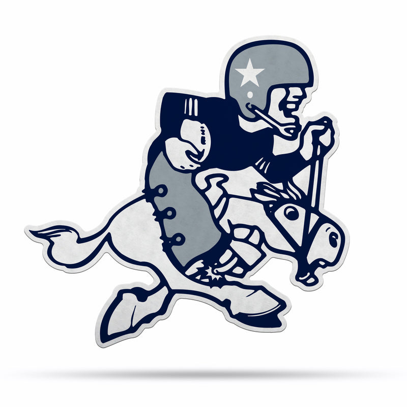 NFL Dallas Cowboys Retro Shape Cut Pennant - Home and Living Room Décor - Soft Felt EZ to Hang By Rico Industries