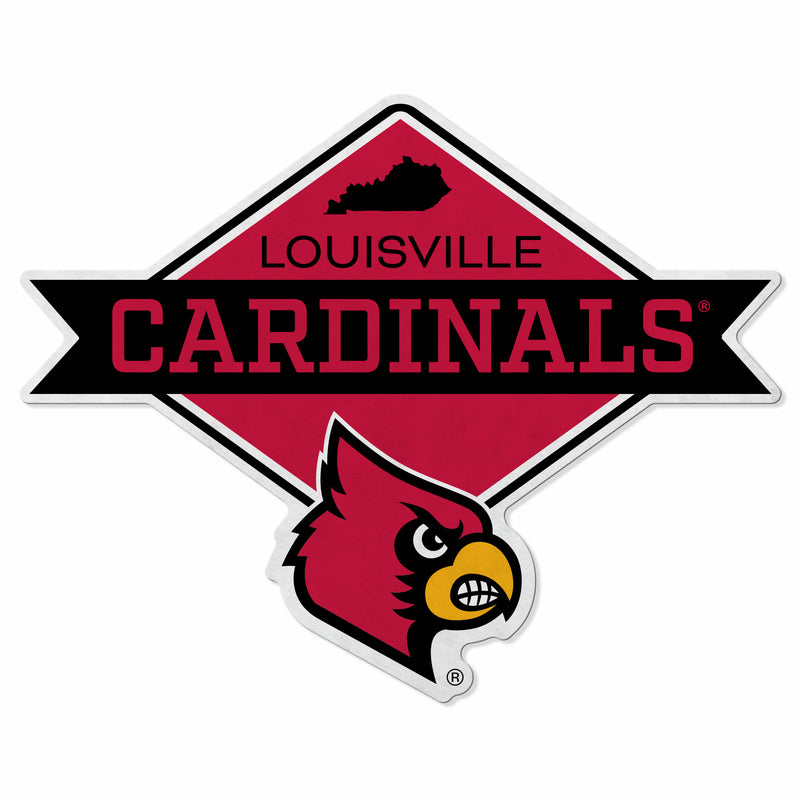 Louisville Shape Cut Logo With Header Card - Diamond Design