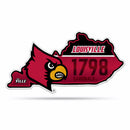 NCAA Louisville Cardinals Classic State Shape Cut Pennant - Home and Living Room Décor - Soft Felt EZ to Hang By Rico Industries