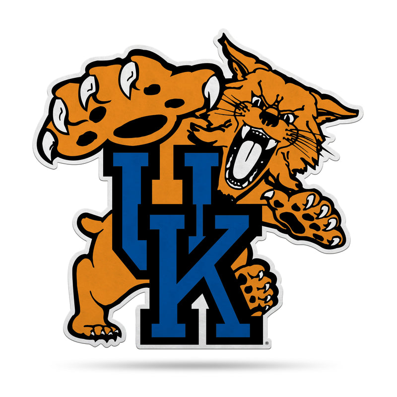 NCAA Kentucky Wildcats Classic Mascot Shape Cut Pennant - Home and Living Room Décor - Soft Felt EZ to Hang By Rico Industries