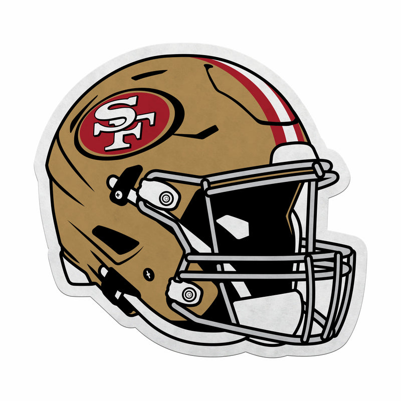 49Ers Helmet Shape Cut Carded Pennant 49Ers Helmet Shape Cut Carded Pennant