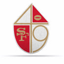 NFL San Francisco 49ers Retro Shape Cut Pennant - Home and Living Room Décor - Soft Felt EZ to Hang By Rico Industries