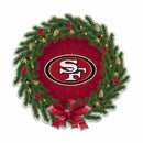 49Ers Holiday Wreath Shape Cut Pennant