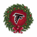Falcons Holiday Wreath Shape Cut Pennant