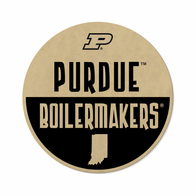 Purdue Shape Cut Logo With Header Card - Classic Design