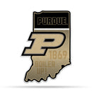 NCAA Purdue Boilermakers Classic State Shape Cut Pennant - Home and Living Room Décor - Soft Felt EZ to Hang By Rico Industries