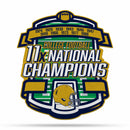 NCAA Notre Dame Fighting Irish Multi Time Championship Shape Cut Pennant - Home and Living Room Décor - Soft Felt EZ to Hang By Rico Industries