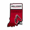 Ball State 18" State Shape Cut Pennant