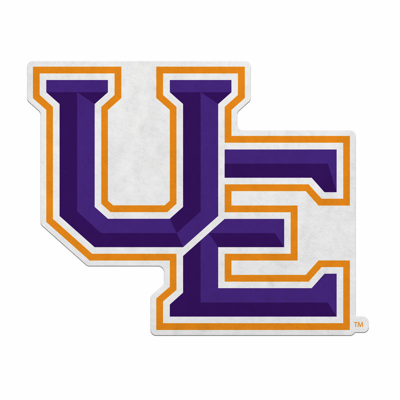 Evansville Purple Aces Felt Shape Cut Pennant - Primary Logo