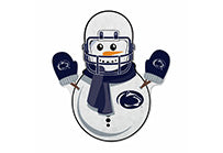 Penn State Snowman Shape Cut Pennant