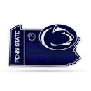 NCAA Penn State Nittany Lions Classic State Shape Cut Pennant - Home and Living Room Décor - Soft Felt EZ to Hang By Rico Industries