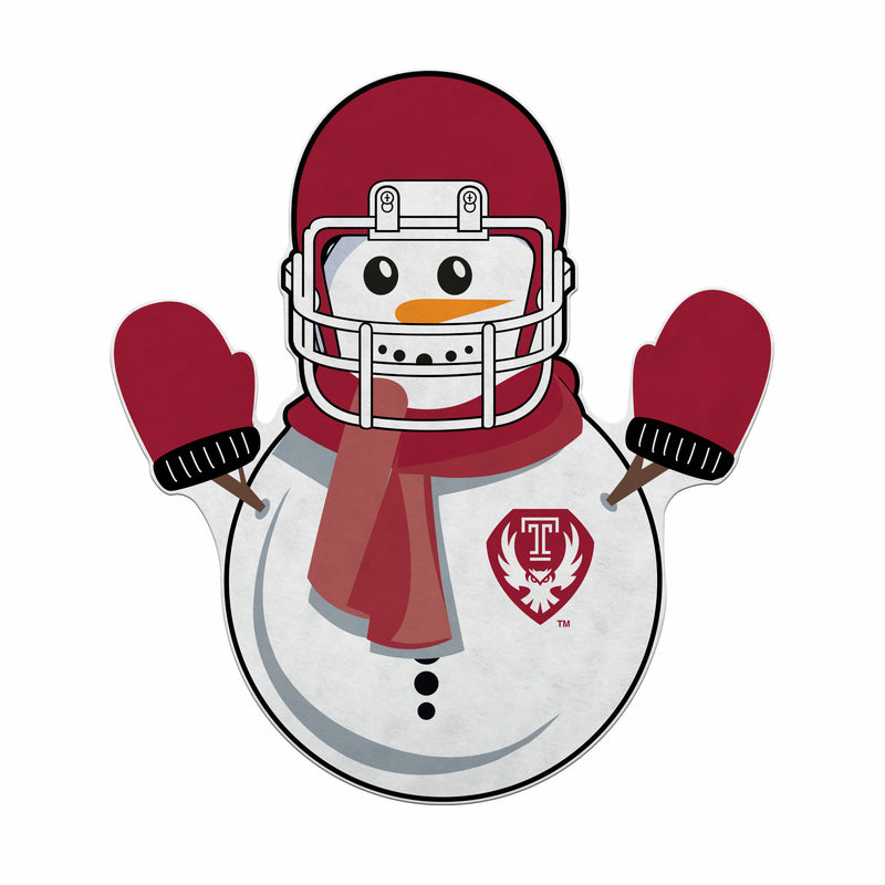 Temple Owls Shape Cut Pennant - Snowman
