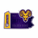 West Chester University Of Pennsylvania 18" State Shape Cut Pennant