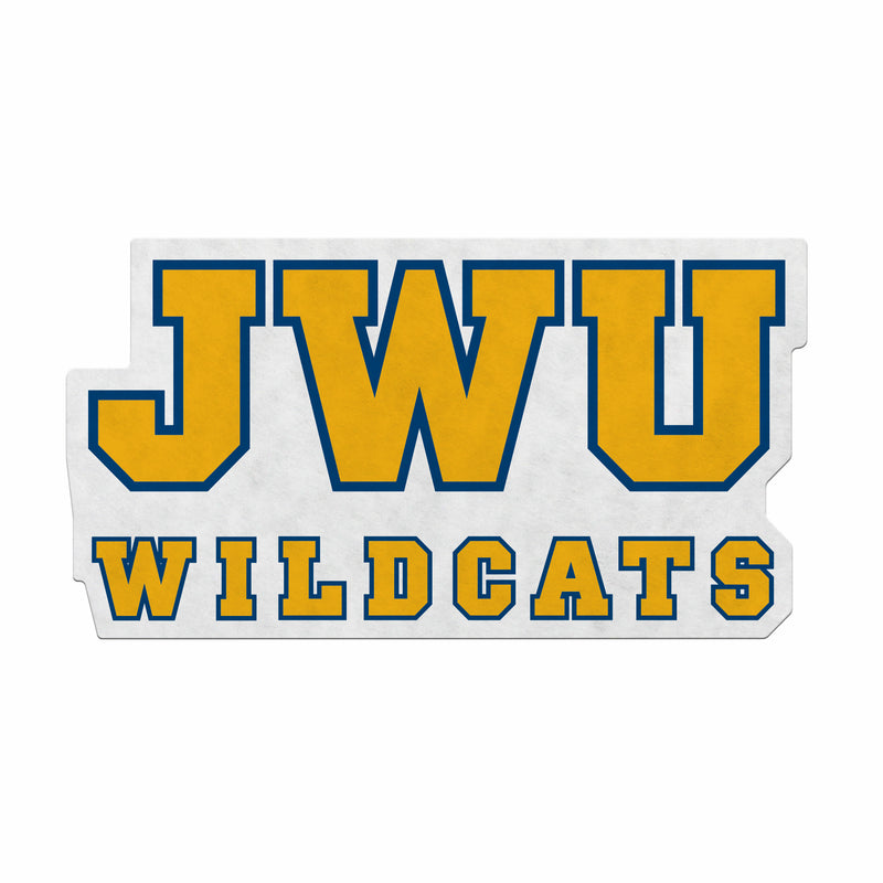 Johnson & Wales Wildcats Felt Shape Cut Pennant - Primary Logo