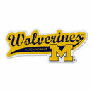 Michigan University Shape Cut Logo With Header Card - Distressed Design