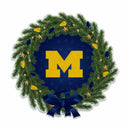Michigan University Holiday Wreath Shape Cut Pennant