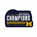 Michigan Wolverines 2026 NCAA Men's Basketball National Champions Shape Cut Felt Pennant