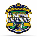 NCAA Michigan Wolverines Multi Time Championship Shape Cut Pennant - Home and Living Room Décor - Soft Felt EZ to Hang By Rico Industries