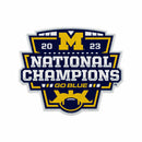 Michigan Wolverines 2023-24 CFP National Champions Shape Cut Pennant