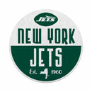 New York Jets Round Shape Cut Pennant - Classic Design